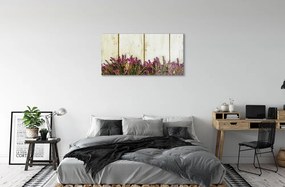 Obraz plexi Fialové kvety dosky 100x50 cm