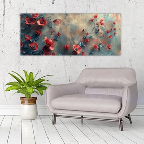 Obraz - Vlčie maky (120x50 cm)