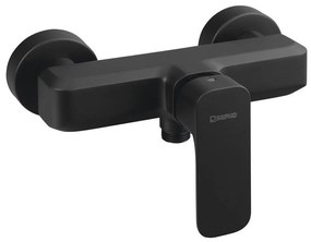 Matne čierna nástenná sprchová batéria (1 výstup) Spy – Sapho