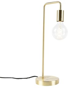 Stolná lampa v štýle Art Deco mosadz - Facil