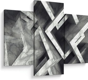 Abstraktný obraz kociek (90x60 cm)