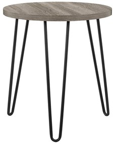 Hnedosivý odkladací stolík Støraa Owen, ø 50 cm