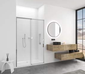 Cerano Lantono, posuvné dvere do otvoru 150x195 cm, 8mm číre sklo, chrómový profil, CER-CER-432031