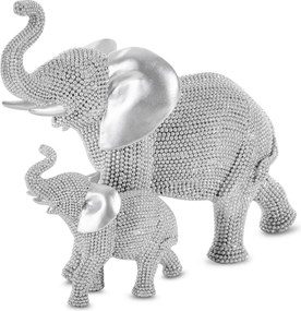 DEKORAČNÁ SOŠKA ELDO 25X12X20 CM STRIEBORNÁ