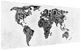 Obraz mapy sveta (120x50 cm)
