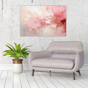 Obraz - Ružový abstrakt (90x60 cm)