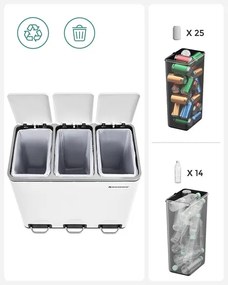 Odpadkový kôš 54l LTB54WT