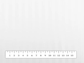 Biante Damaškový behúň na stôl Atlas Grádl DM-015 Biely - pásiky 8 mm 20x120 cm