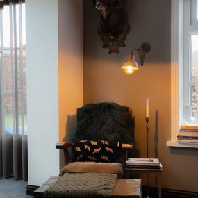 Priemyselná nástenná lampa mosadz nastaviteľná - Avon