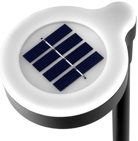 Solární LED lampa Lati 38 cm černá/teplá bílá