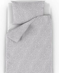 Kvalitex Bavlnené obliečky Nordic Astra šedá, 140x 220 cm, 70 x 90 cm, 140 x 220 cm, 70 x 90 cm