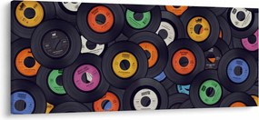 Obraz - Hudobné gramofónové platne (120x50 cm)