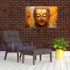 Obraz - Budha, olejomaľba (90x60 cm)