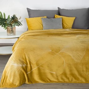 Dekorstudio Deka s rastlinným vzorom GINKO1 150x200cm - zlatá