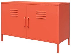Oranžová kovová komoda Novogratz Cache, 100 x 64 cm