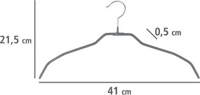 Kovové vešiaky v súprave 20 ks Alessia – Wenko