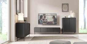 LAS TV stolík Muti E - čierna