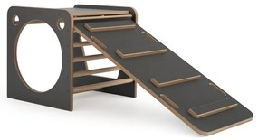Obojstranná doska k multifunkčnej kocke - rebrík, šedá