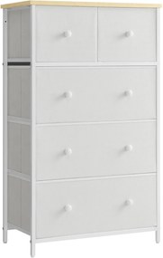 Komoda so zásuvkovými boxmi HALLY 53x93 cm, dub/biela