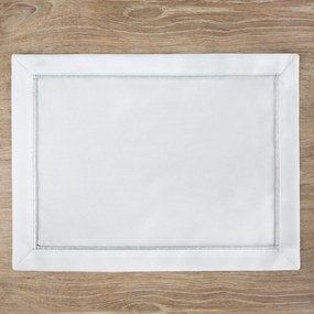SADA 4 KS PRESTIERANIE NA STÔL MADELE 30X40 CM BIELA
