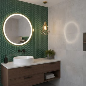 Toolight - Závesná lampa kovová 392197, zlatá, OSW-09680