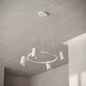 Brilagi - LED RGBW Stmievateľný luster na lanku SELE 4xGU10/6,5W/230V biela