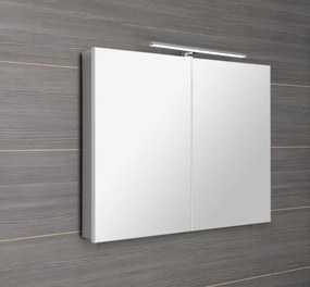 Sapho Sapho, GRETA galérka s LED osvetlením, 101x70x14cm, biela mat, GR100-0031