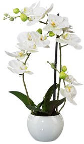 Umelá Orchidea v kvetináči, 42 cm