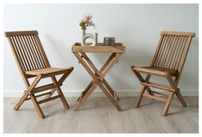 Záhradný servírovací stolík z teakového dreva 29x39 cm Ronda – House Nordic