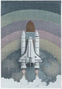 Koberce Breno Kusový koberec FUNNY 2111 Blue, modrá, viacfarebná,120 x 170 cm