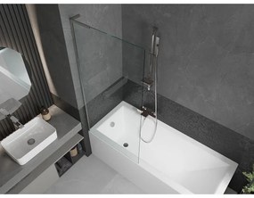 Mexen Next L, 1-krídlová vaňová zástena 80 x 150 cm, 6mm číre sklo, chrómový profil, 895-080-000-03-00-01