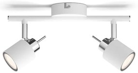 Philips - Bodové svietidlo MERANTI 2xGU10/35W/230V biela