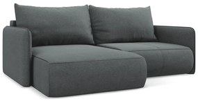 Sivá rozkladacia/s úložným priestorom rohová pohovka (ľavý roh) Nanea – Makamii