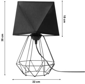 Stolná lampa DIAMENT 1xE27/60W/230V