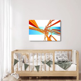 Obraz - Prepletené čiary, abstrakcie (90x60 cm)