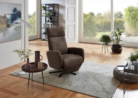 XXXLutz RELAXAČNÉ KRESLO, textil, hnedá Sit & More - Online Only obývacie izby - 000144006246