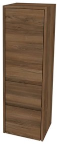 Mereo, Mereo Opto kúpeľňová skrinka vysoká 125 cm, pravé otváranie, Multidecor, Orech Pacifik tabákový, MER-CN995POPT2