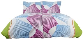 Bavlnené obliečky UNILO modro-fialové Rozmer obliečky: 70 x 90 cm | 140 x 200 cm