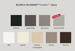 Granitový drez Blanco ELON XL 8 S tartufo s excentrom + príslušenstvo