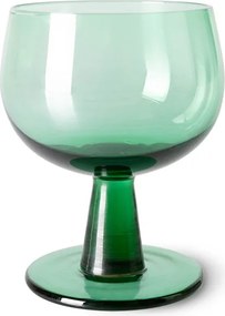 Set 4ks zelený pohár na víno na nízkej nohe The Emeralds - Ø 8*11cm/ 250ml