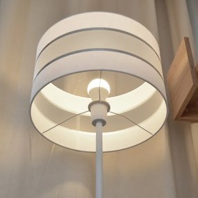 LED Stojacia lampa HELEN 1xE27/15W/230V biela