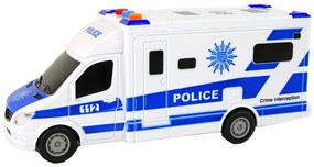 Lean Toys Policajné auto na trecí pohon – Svetelné a zvukové efekty