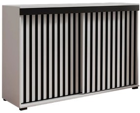 Komoda Malani duplo 120 biela+čierna