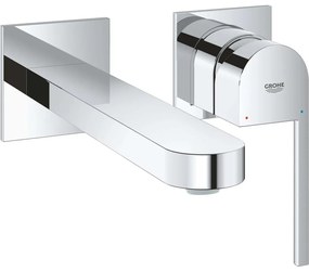 GROHE Plus 2-otvorová páková umývadlová batéria pod omietku, pre nástennú montáž, s rozetami, výtok 203 mm, chróm, 29306003