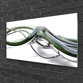 Skleneny obraz Abstrakcia vlny art umenie 100x50 cm