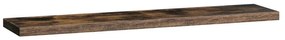 Polička nástěnná 120 cm, MDF, dekor staré dřevo, baleno v ochranné fólii