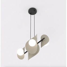 Závesné svietidlo na lanku ELEMENTI 4xG9/8W/230V béžové