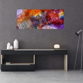Obraz - Abstraktné atramentové umenie (120x50 cm)