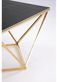Konferenčný stolík Feliciana (čierny mramor + zlatá). Vlastná spoľahlivá doprava až k Vám domov. 1092441