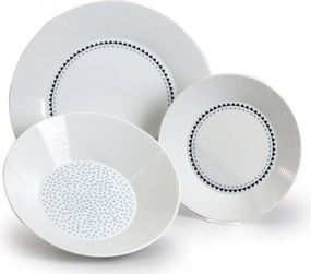 Thun tanierová súprava Lea modré kamienky 18-dielná